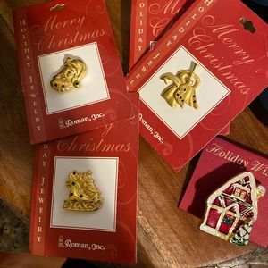NWT Christmas pin bundle